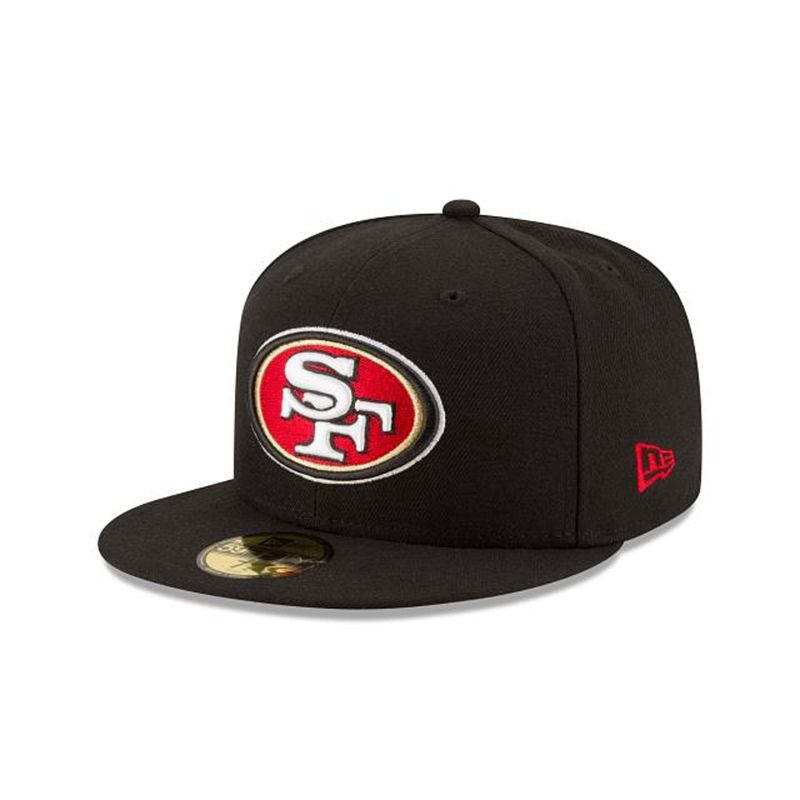 NFL San Francisco 49ers 59Fifty Fitted (MSU4985) - Black New Era Caps